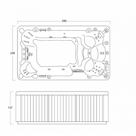 Спа бассейн Treesse Antibes